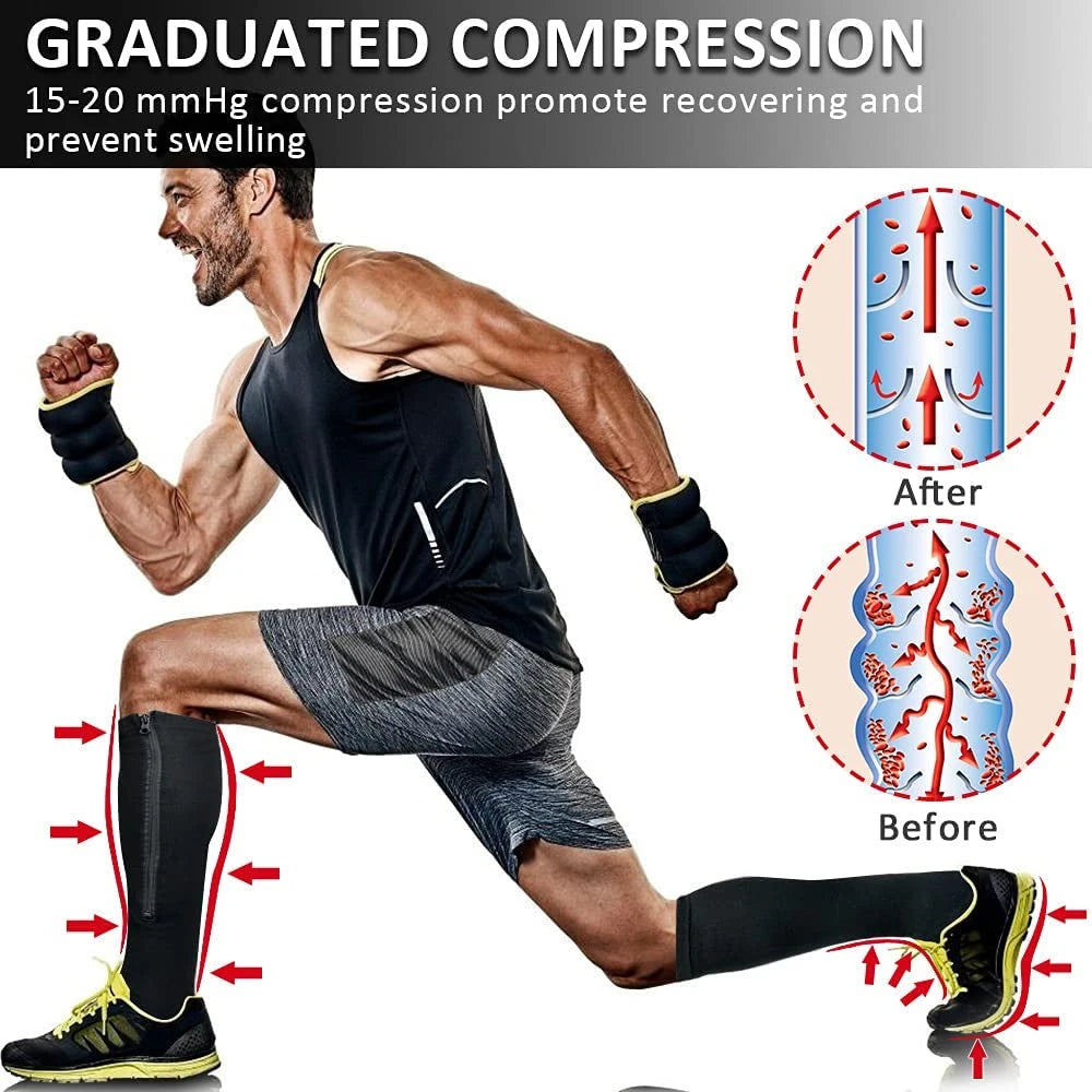Zipper Compression Socks
