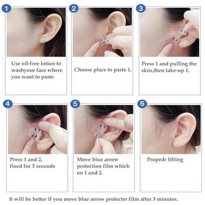 Invisible Face Lift Stickers